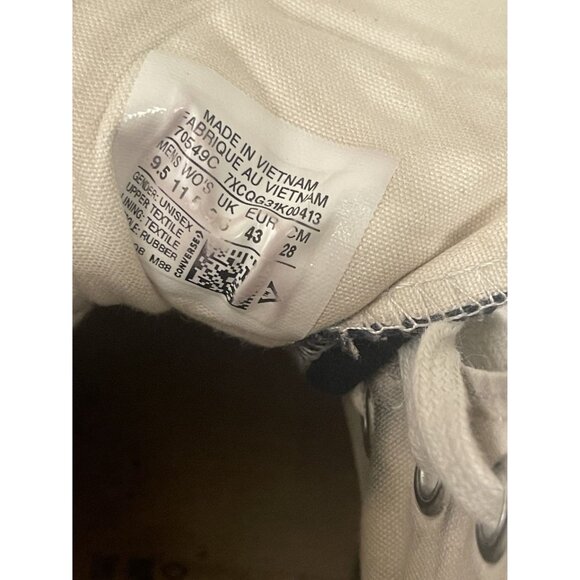 Converse x Brain Dead Chuck 70 High 'Black' Platform US Womens 11.5 Mens 9.5 - Picture 9 of 9